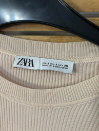 Zara Rib Top Beige – Maat S