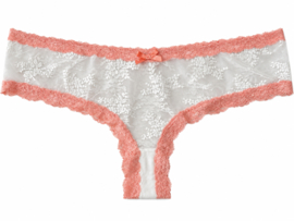 Hunkemöller V-shape Brasilian Floral Snow-Coral XL