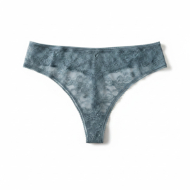Hunkemöller Lyla Allover Lace String Stormy Weather XL