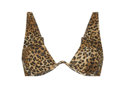 Hunkemöller Leopard Up Bikinitop Taupe