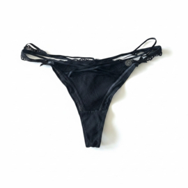 Hunkemöller Nyakim Fleur String Caviar XL
