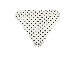 Hunkemöller Scallop Dot High Leg Bikinibroekje Off White