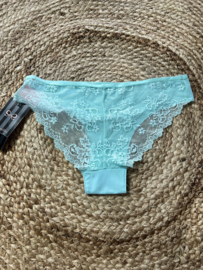 Hunkemöller Invisible Brasilian Lace Pastel Turqoise XS