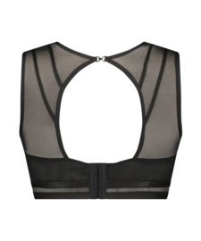 Hunkemöller Fiona High Neck Bralette Caviar S