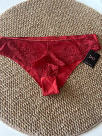 Hunkemöller Invisible Brasilian Lace Retro Red XL
