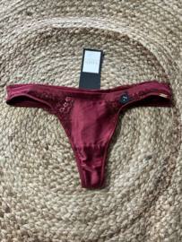 Hunkemöller Noir Collectie Lara String Cabernet XXS