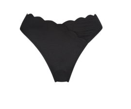 Hunkemöller Scallop High Leg Bikinislip Nero