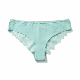 Hunkemöller Invisible Brasilian Lace Pastel Turquoise L
