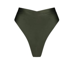 Hunkemöller Crete Cheeky Highwaist Bikinislip Dark Olive