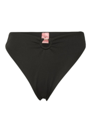 Hunkemöller Eleyna Rib Cheeky Highwaist Bikinislip Black