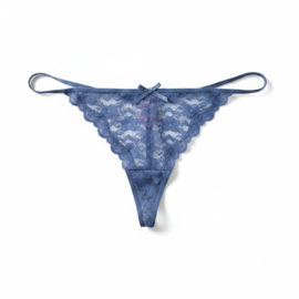 Hunkemöller Mini String Blue Indigo XL