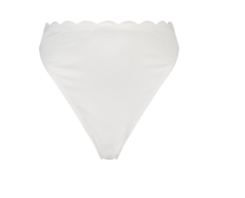 Hunkemöller Scallop Highleg Highwaist Bikinislip Bright White