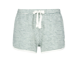 Hunkemöller Short Jersey Brushed Stripe Deep Teal