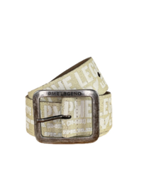 PME Legend Leren Riem Creme/Wit