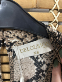 Delousion Playsuit met Snakeprint – Maat XS