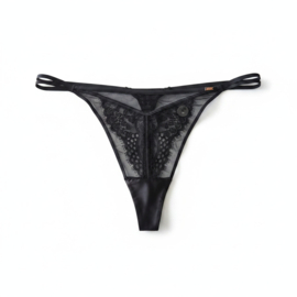 Hunkemöller Noir Veronica String Caviar XL