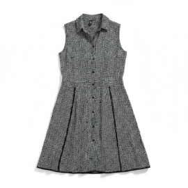 Eksept Blousejurk – Zwart/Wit Print – Maat XS