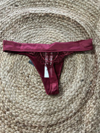 Hunkemöller Noir Collectie Lara String Cabernet XXS
