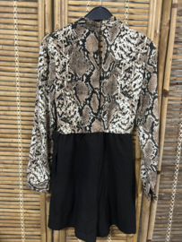 Delousion Playsuit met Snakeprint – Maat XS