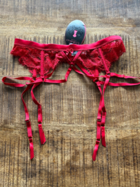 Hunkemöller Private Mitzy Jarretels Tango Red L