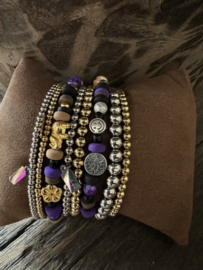AVL Boho-Chic Purple armband