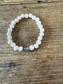 Glans off-white 8 mm