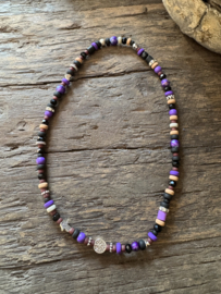 Boho ketting paars