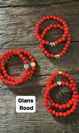 Glans rood 8mm