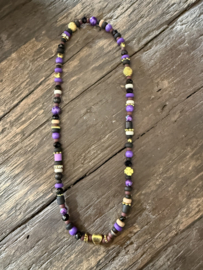 Ketting Boho paars
