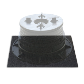 Rubbermat 20x20  3 mm set van 10