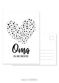 Kaart Oma is de beste!