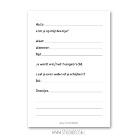 Uitnodigingen | Disco Party 1