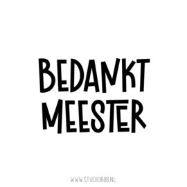 STICKER DIY | Bedankt Juf/Meester