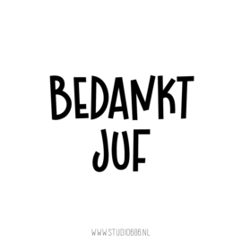STICKER DIY | Bedankt Juf/Meester
