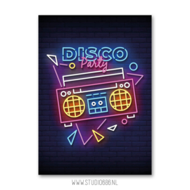 Uitnodigingen | Disco Party 2