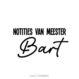 STICKER DIY | Notities van Juf/Meester (gepersonaliseerd)