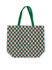 TAS | Groen-Roze Geblokt | XL