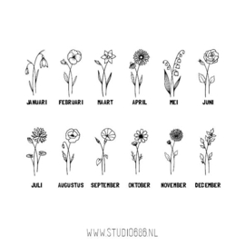 Geboortebloemen | BORD | Moederdag