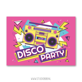 Uitnodigingen | Disco Party 1