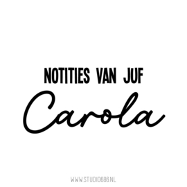 STICKER DIY | Notities van Juf/Meester (gepersonaliseerd)