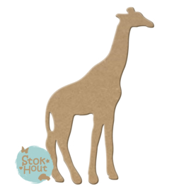 MDF figuur: Giraffe (M091) 20cm