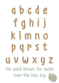 MDF Letters - Lettertype 'Kid'