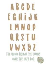 MDF Letters - Lettertype 'Stoer'