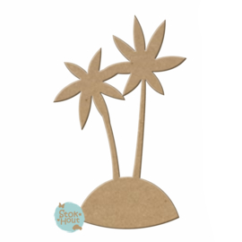 MDF figuur: Palmboom 20cm