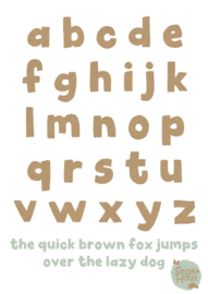 MDF Letters - Lettertype 'Hip'