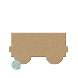 MDF figuur: Treinwagon (M080) 20cm