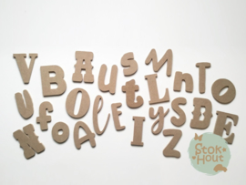 MDF Letters - Lettertype 'Stokhout'
