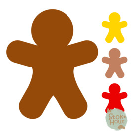 Muurfiguur: Gingerbreadman (M409)