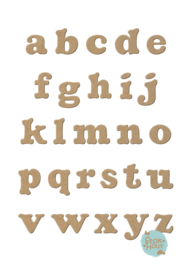 MDF Letters - Lettertype 'Mario'
