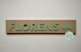 Naampuzzel 6-8 letters. Bijv. 'Florens - vintage groen'